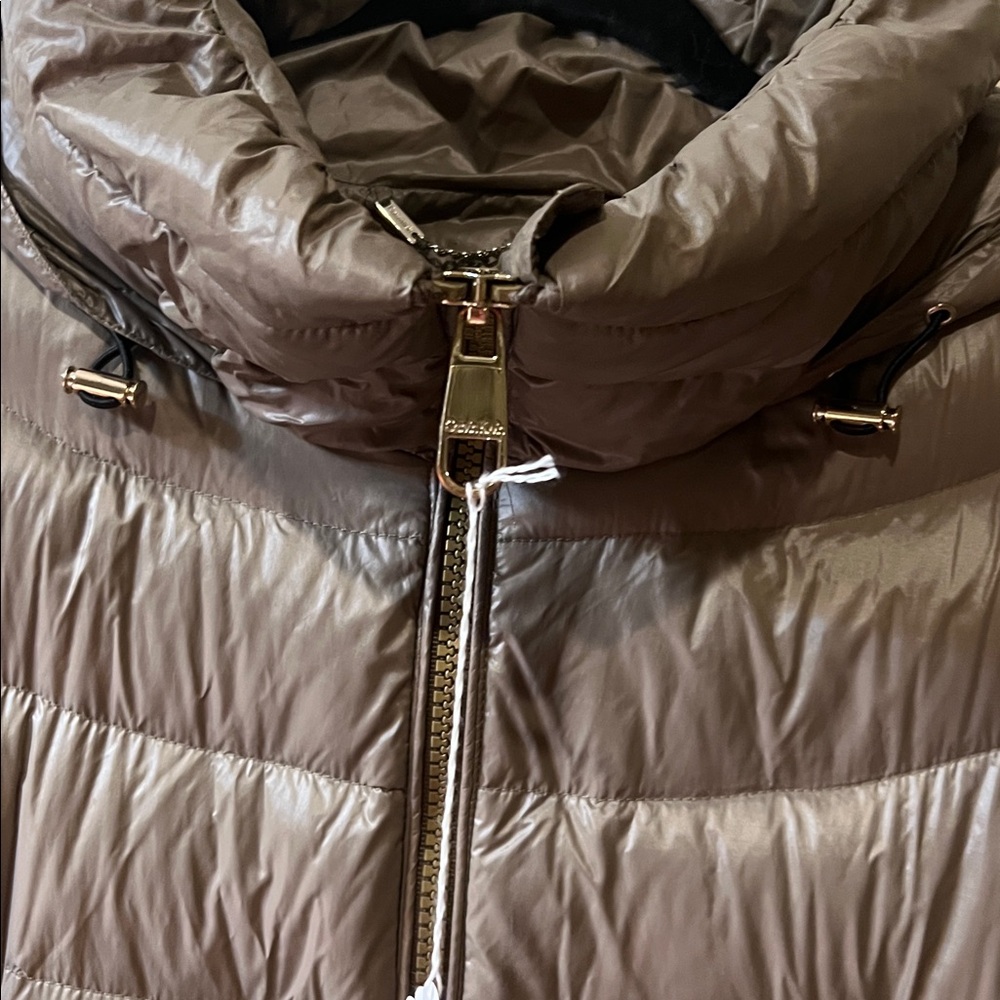 Calvin Klein Taupe Puffer Jacket C169 - Picture 2 of 13